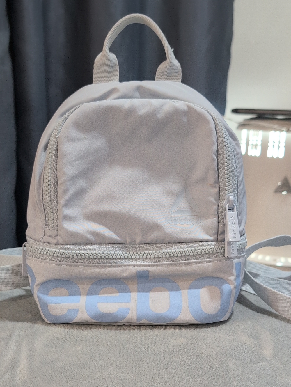 Reebok Mini Backpack with Pale Blue Logo